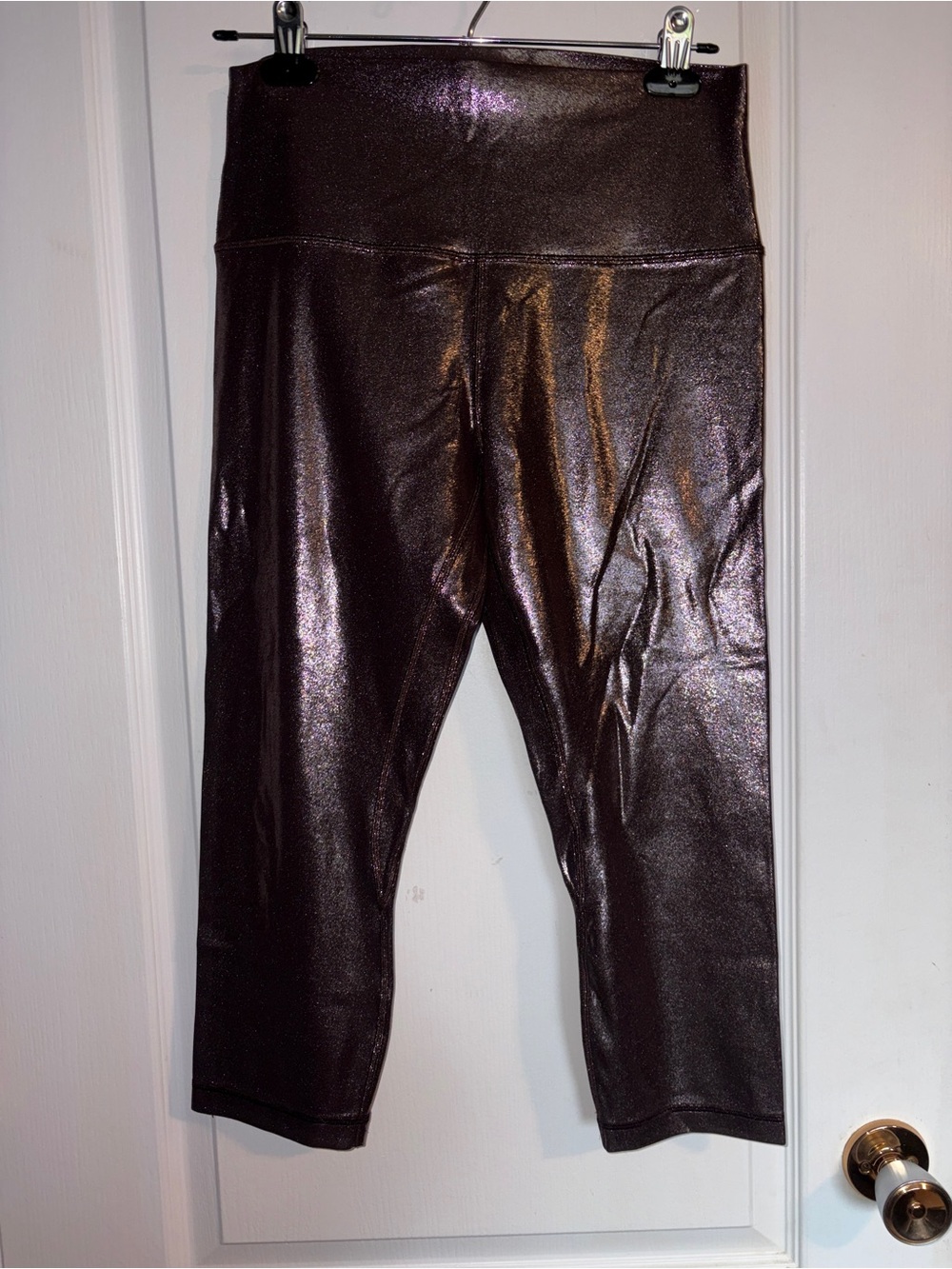 lululemon athletica Metallic Bronze Capri Leggings